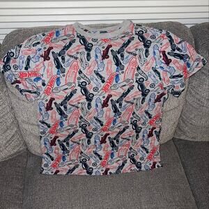 Hot Wheels All Over Print Boys Tee XL